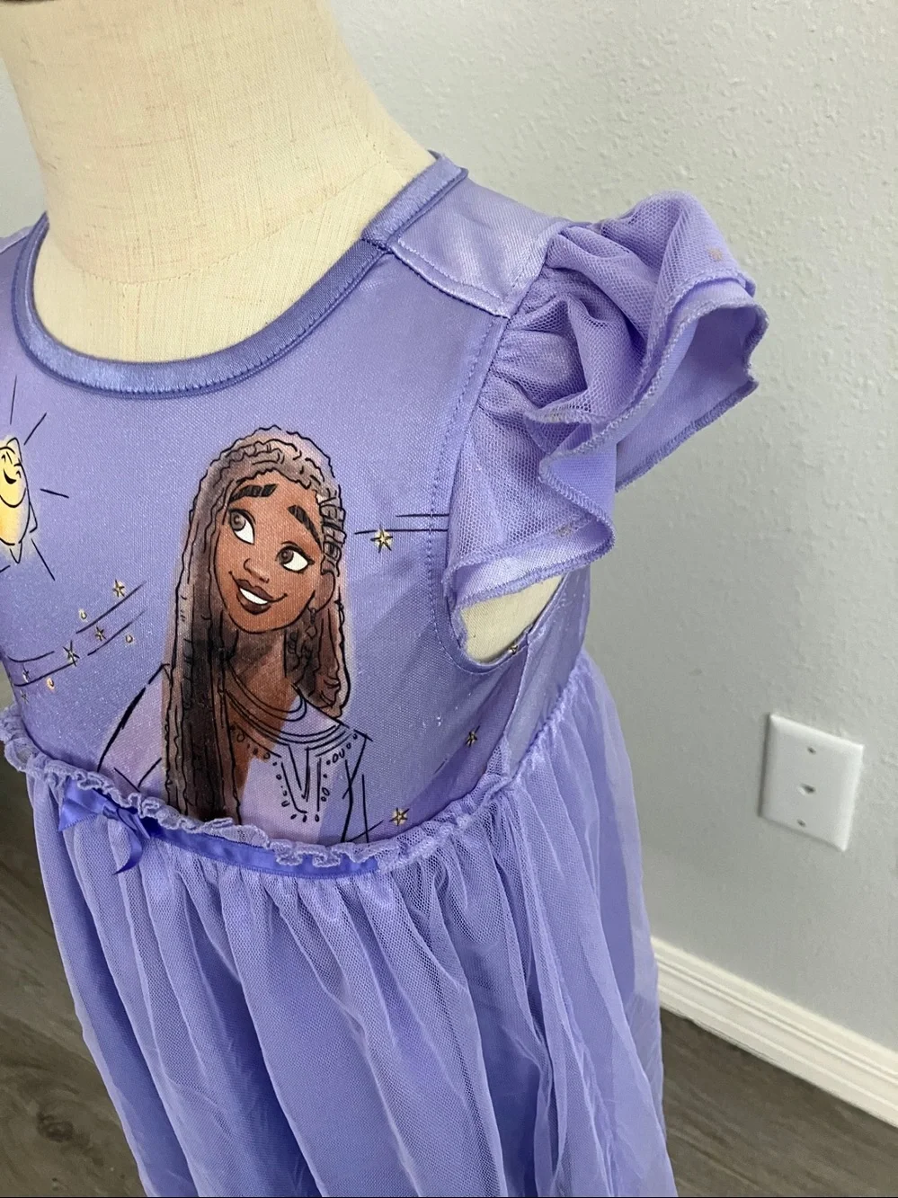 DISNEY Toddler Girls Wish Inspired Nightgown | 4T - Picture 4 of 10